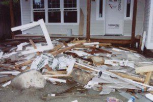 post construction debris after remodel