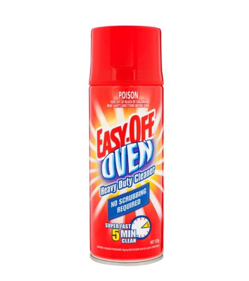 Can of Easy Off oven cleaner 