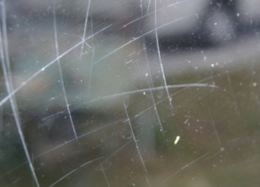 Scratched glass Scratched glass