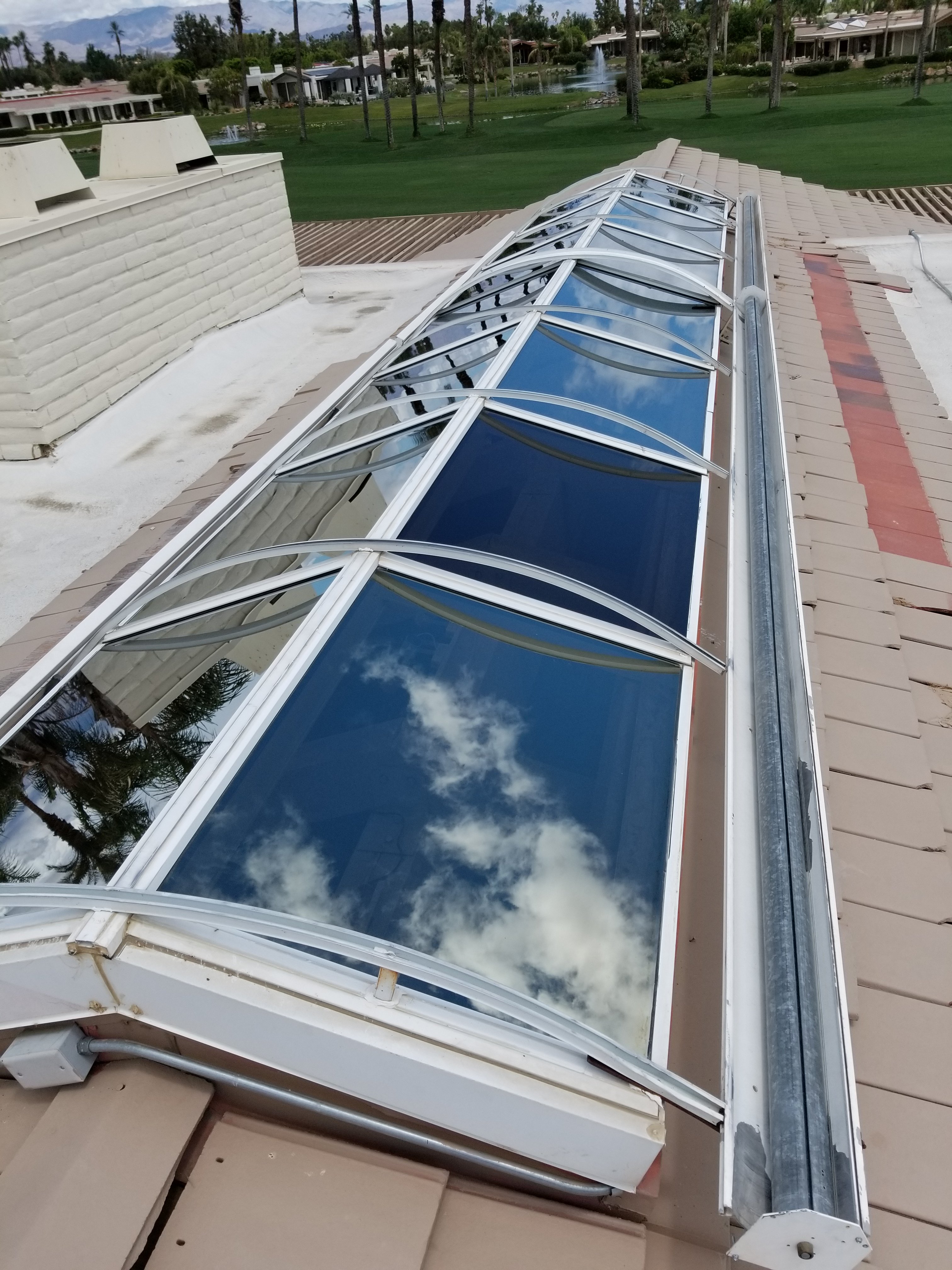 Residential skylight cleaning in Rancho Mirage, California 