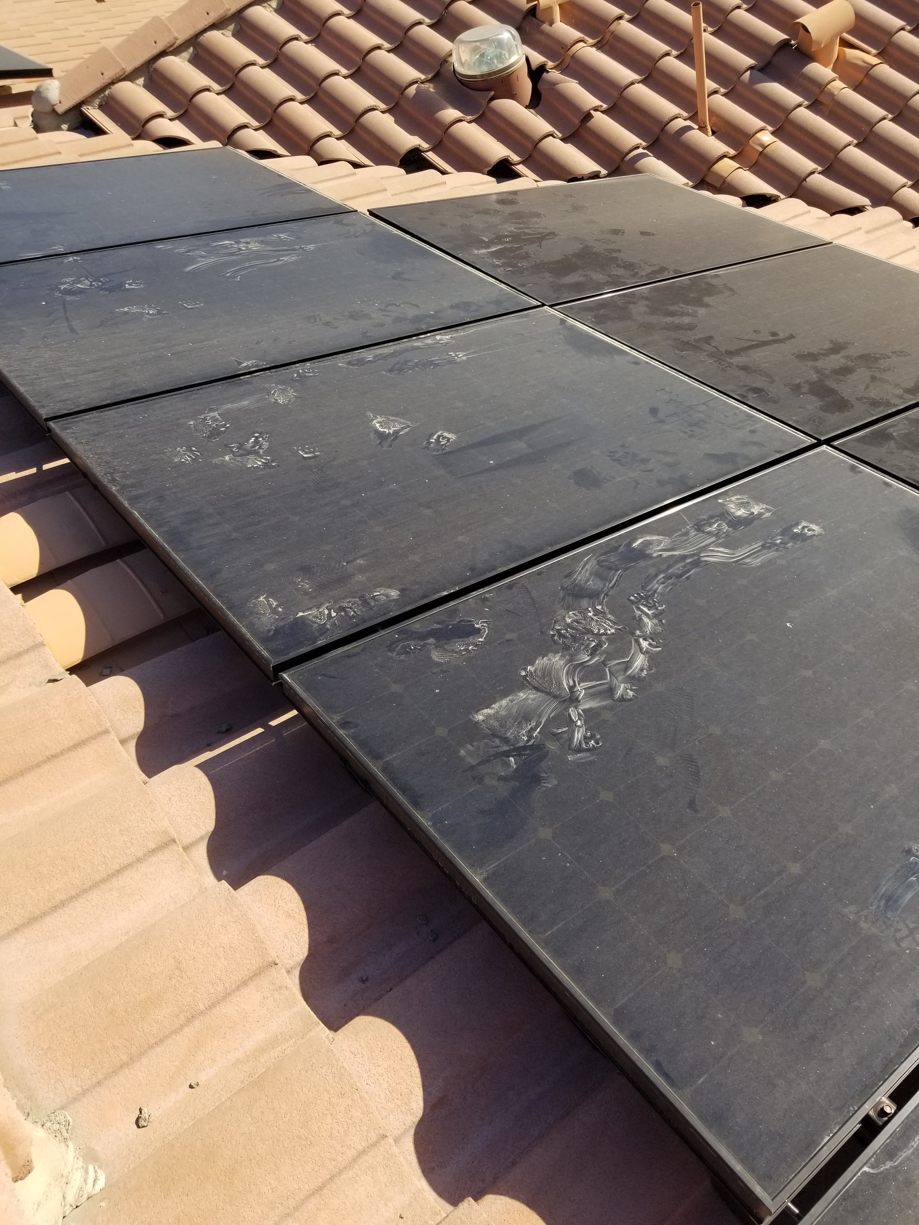Solar panel cleaning in Indian Wells, California 