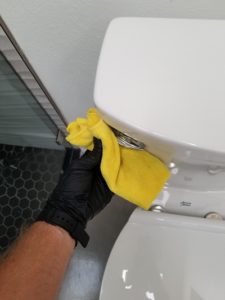sanitize and disinfection of toilet in Palm Desert, California